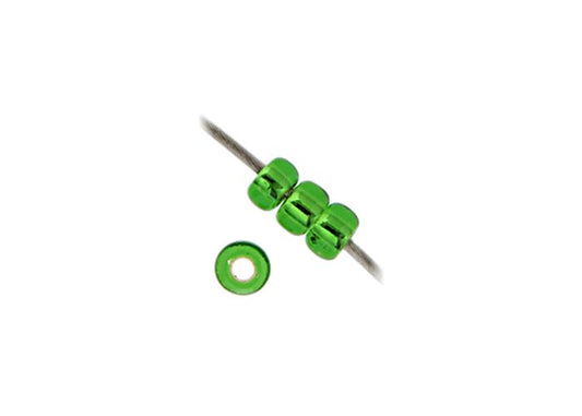 MIYUKI SEED BEAD 11/0 APX.22G GREEN SILVER LINED