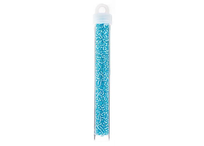 MIYUKI SEED BEAD 11/0 APX.22G AQUA SILVER LINED