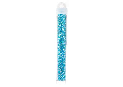 MIYUKI SEED BEAD 11/0 APX.22G AQUA SILVER LINED