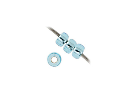 MIYUKI SEED BEAD 11/0 APX.22G AQUA SILVER LINED