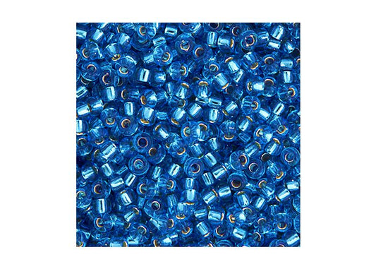 MIYUKI SEED BEAD 11/0 APX.22G SAPPHIRE SILVER LINED