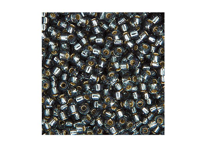 MIYUKI SEED BEAD 11/0 APX.22G GREY SILVER LINED