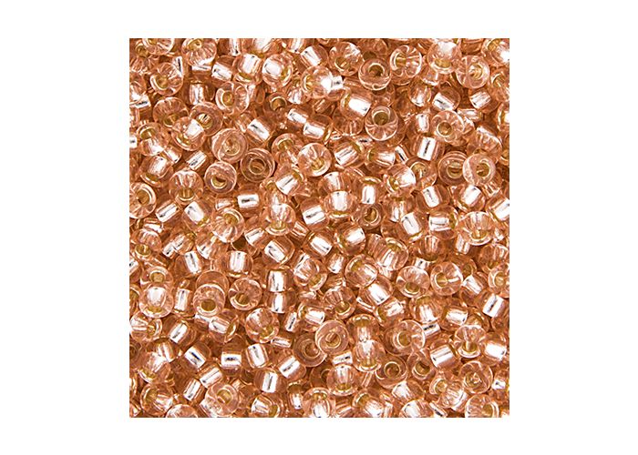MIYUKI SEED BEAD 11/0 APX.22G PINK MIST SILVER LINED