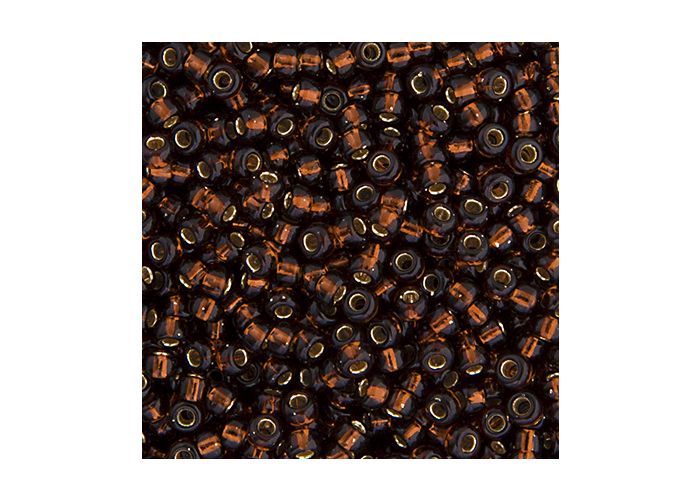 MIYUKI SEED BEAD 11/0 APX.22G ROOT BEER SILVER LINED