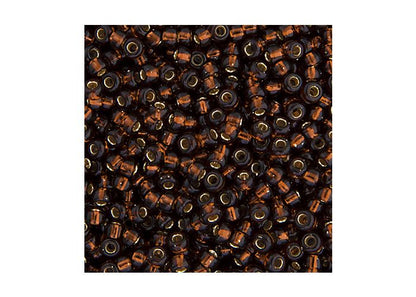 MIYUKI SEED BEAD 11/0 APX.22G ROOT BEER SILVER LINED