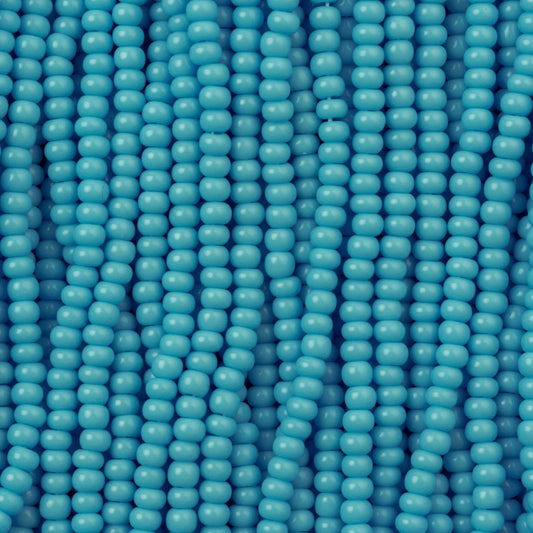 Czech Seed Beads, 11/0 – Opaque Lt. Blue Turquoise (strung)
