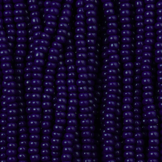 Czech Seed Beads, 11/0 – Opaque Navy Blue (strung)