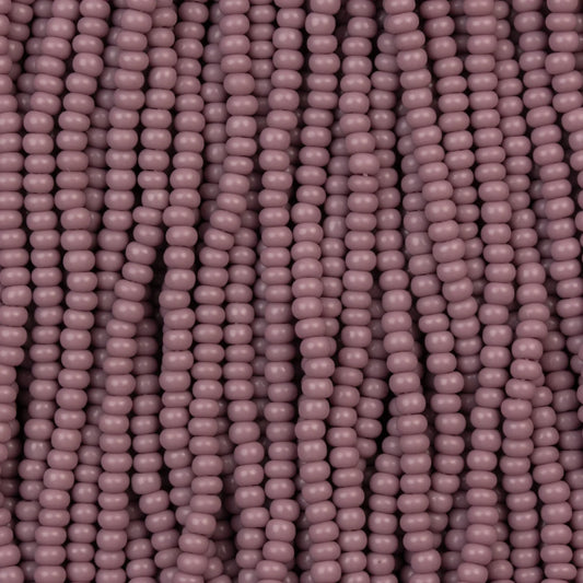 Czech Seed Beads, 11/0 – Opaque Mauve (strung)