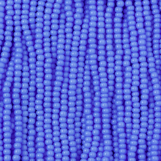 Czech Seed Beads, 11/0 – Opaque Powder Blue (strung)