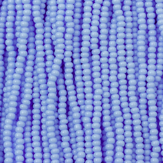 Czech Seed Beads, 11/0 – Opaque Light Blue (strung)
