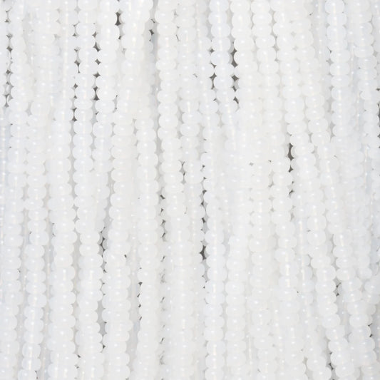 Czech Seed Beads, 11/0 – Opaque White Alabaster (strung)