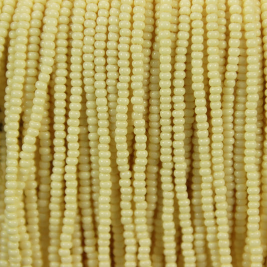 Czech Seed Beads, 11/0 – Opaque Tan (strung)