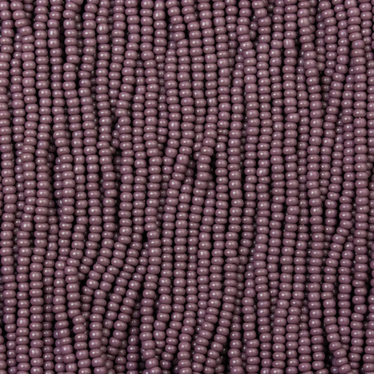 Czech Seed Beads, 11/0 – Opaque Dark Mauve (strung)