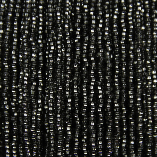 Czech Seed Beads, 11/0 – Silverlined Grey (strung)