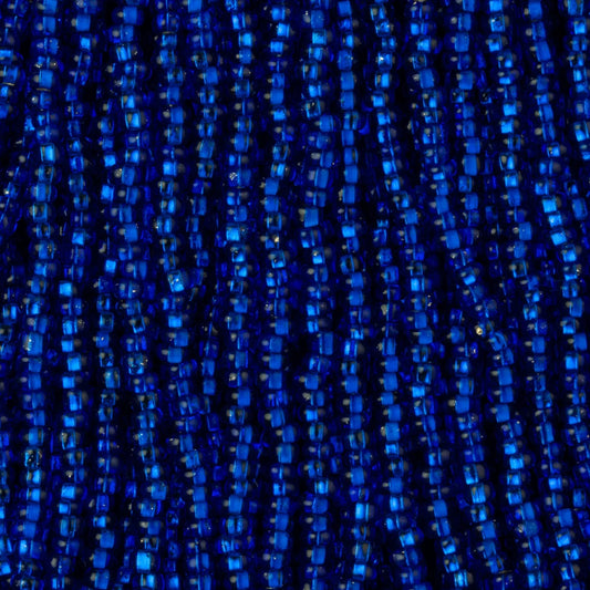 Czech Seed Beads, 11/0 – Silverlined Capri Blue (strung)