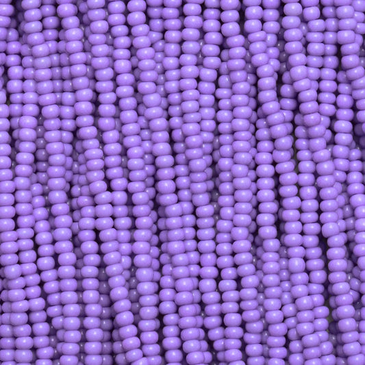 Czech Seed Beads, 11/0 – Solgel Chalk Violet (strung)