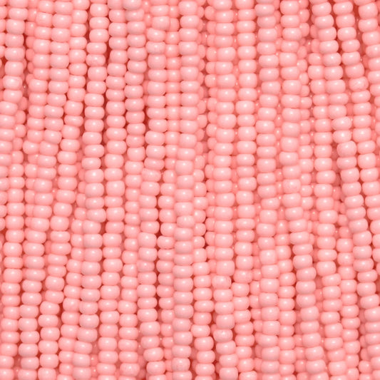 Czech Seed Beads, 11/0 – Solgel Chalk Pink (strung)