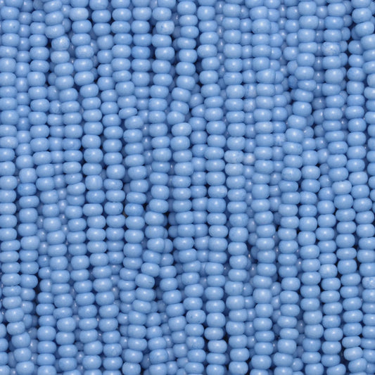 Czech Seed Beads, 11/0 – Solgel Chalk Blue (strung)