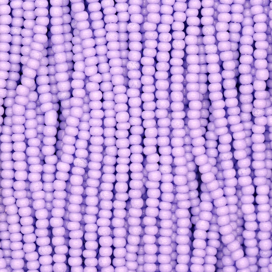 Czech Seed Beads, 11/0 – Solgel Chalk Lavender (strung)
