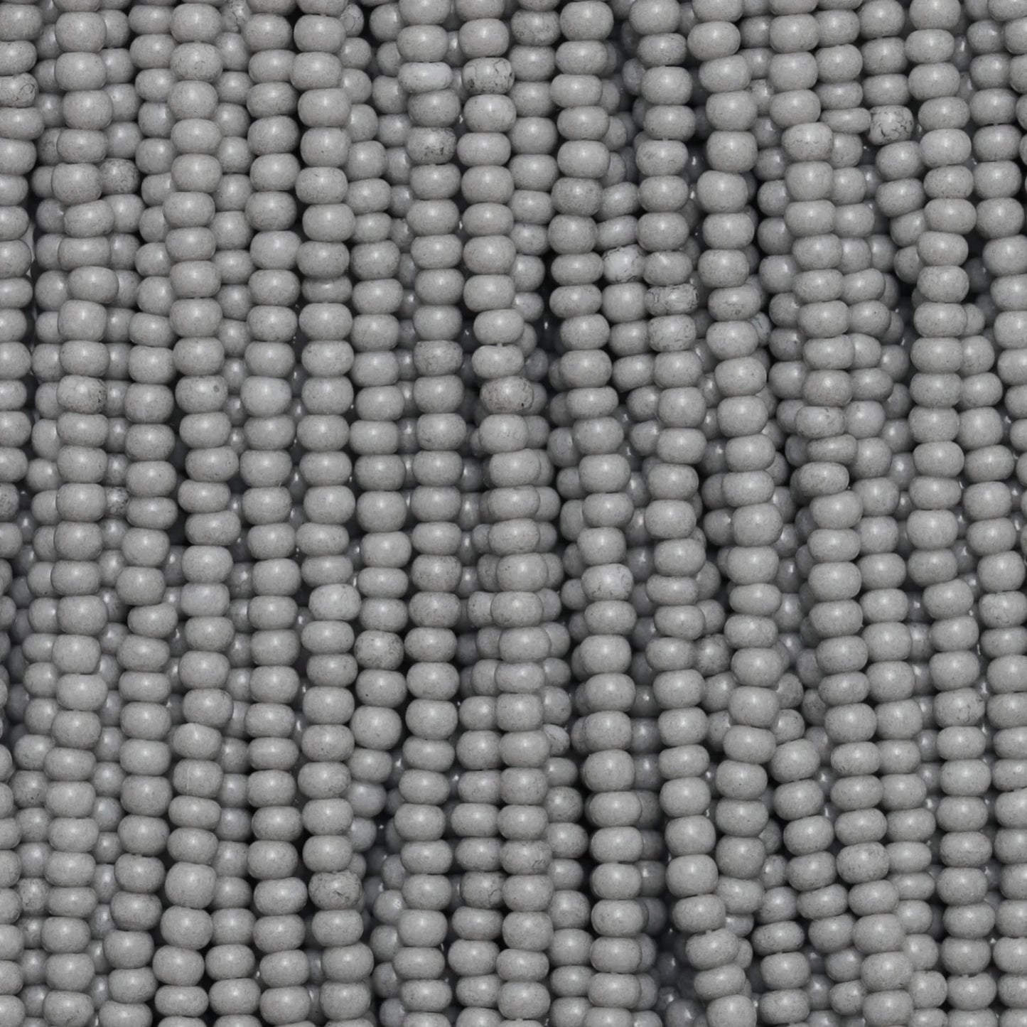 Czech Seed Beads, 11/0 – Solgel Chalk Grey (strung)