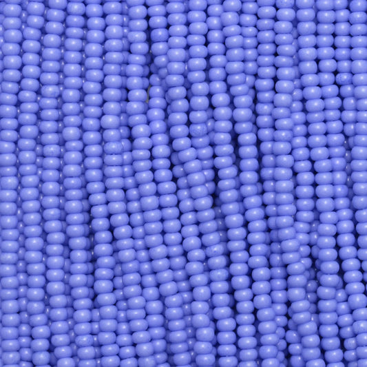 Czech Seed Beads, 11/0 – Solgel Chalk Blue (strung)