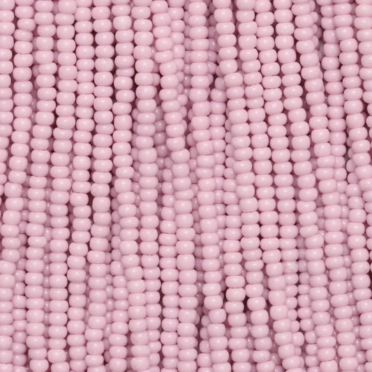 Czech Seed Beads, 11/0 – Solgel Chalk Pink 5 (strung)