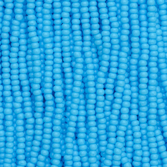 Czech Seed Beads, 11/0 – Solgel Chalk Blue- Green (strung)