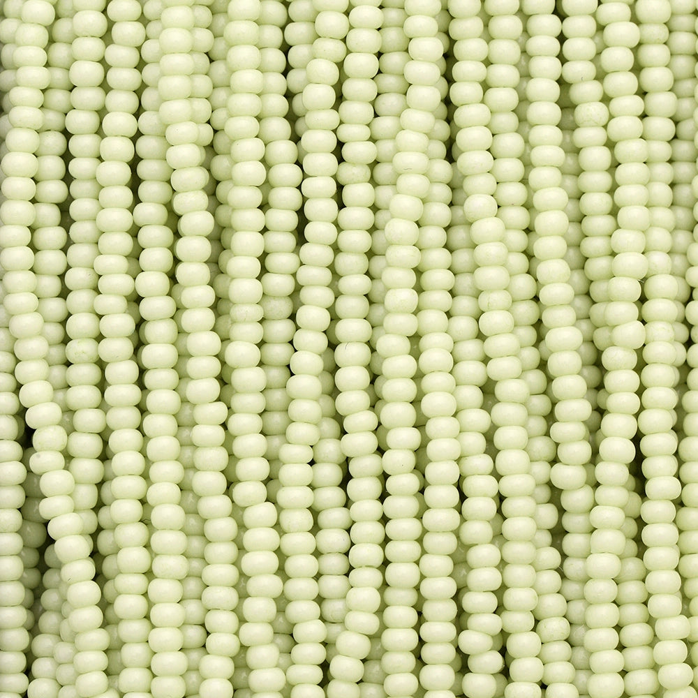 Czech Seed Beads, 11/0 – Solgel Chalk Yellow 2 (strung)