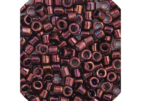 Raspberry Metallic Delica 11/0 DB-12 - Turtle Island Beads And Silver