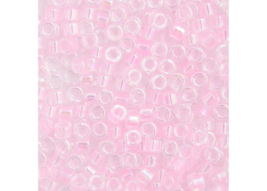 Pink AB lined Dyed Delica 11/0 DB-71 - Turtle Island Beads And Silver