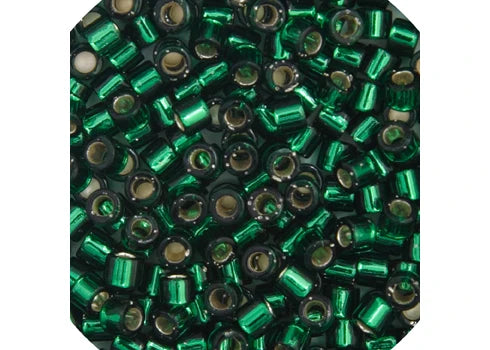 Silverlined Dark Green Delica 11/0 DB-148 - Turtle Island Beads And Silver