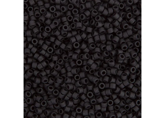 Matte Black Delica 11/0 DB-310 - Turtle Island Beads And Silver
