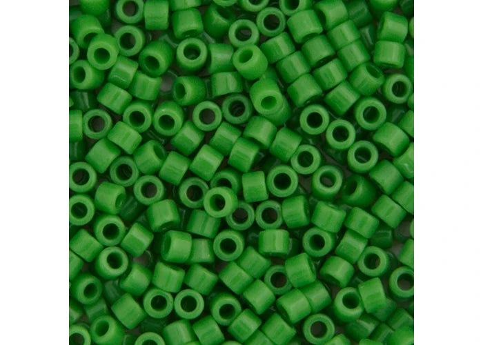 Green Pea Opaque Delica 11/0 DB-724 - Turtle Island Beads And Silver