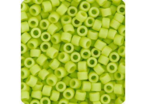 Chartreuse Opaque Matte Delica 11/0 DB-763 - Turtle Island Beads And Silver
