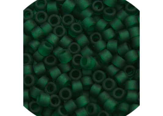 Dark Emerald Transparent Delica 11/0 DB-767 - Turtle Island Beads And Silver