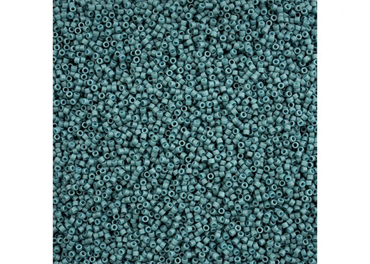 Grey Blue Opaque Matte-Dyed Delica 11/0 DB-792 - Turtle Island Beads And Silver