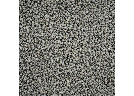 Grey AB Matte Delica 11/0 DB-882 - Turtle Island Beads And Silver