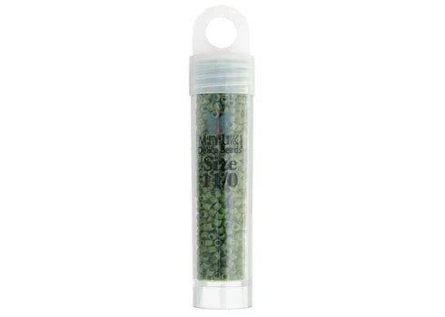 Green Avocado Opaque Matte Delica 11/0 DB-1585 - Turtle Island Beads And Silver