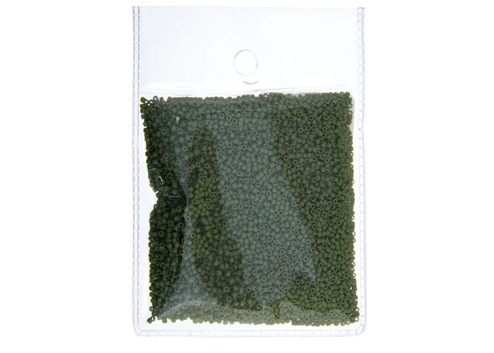 Green Avocado Opaque Matte Delica 11/0 DB-1585 - Turtle Island Beads And Silver