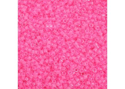 Light Pink Luminous Neon Delica 11/0 DB-2036 - Turtle Island Beads And Silver
