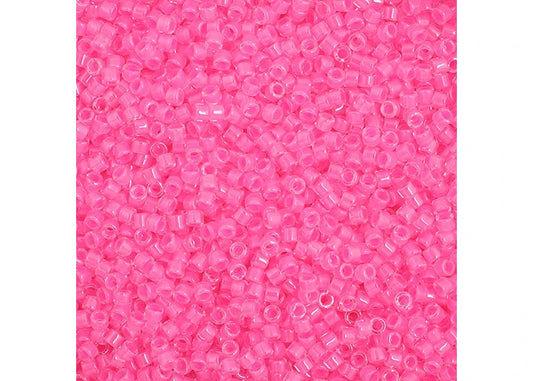 Light Pink Luminous Neon Delica 11/0 DB-2036 - Turtle Island Beads And Silver