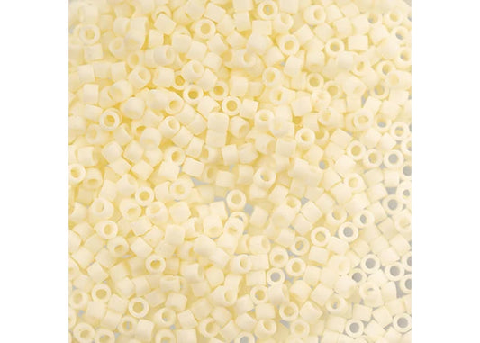 Cream Matte Glazed Luster Delica 11/0 DB-352 - Turtle Island Beads And Silver