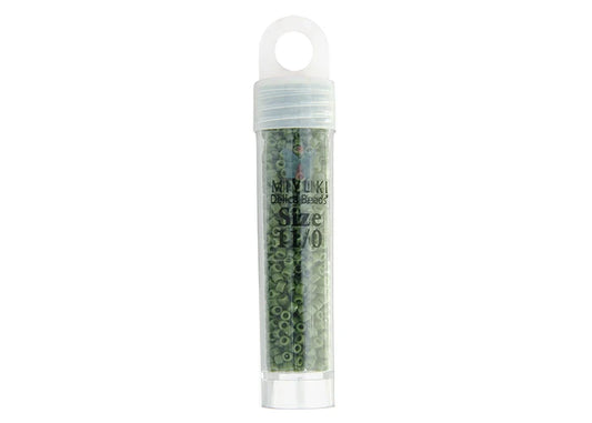 Opaque Avocado Green Delica 11/0 DB-1135 - Turtle Island Beads And Silver