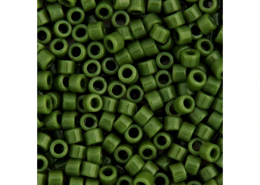 Opaque Avocado Green Delica 11/0 DB-1135 - Turtle Island Beads And Silver