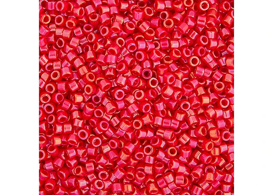 Red AB Delica 11/0 DB-214 - Turtle Island Beads And Silver