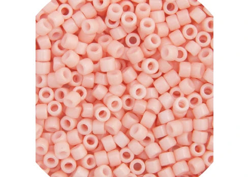 Salmon Pink Opaque Glazed Luster Delica 11/0 DB-206 - Turtle Island Beads And Silver