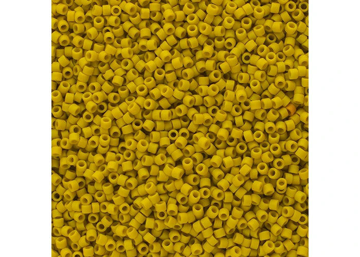 Frosted Glazed Yellow Lemon Matte Delica 11/0 DB-2283