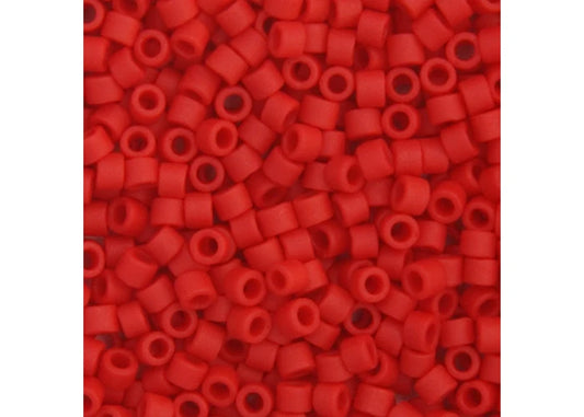 Vial Red Matte Delica 11/0 DB-0753 - Turtle Island Beads And Silver