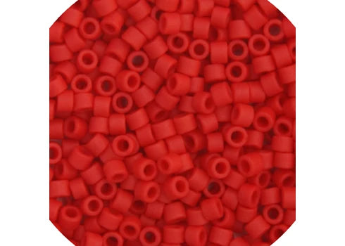 Vial Red Matte Delica 11/0 DB-0753 - Turtle Island Beads And Silver
