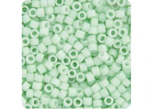 Light Green Mint Opaque Matte Delica 11/0 DB-1516 - Turtle Island Beads And Silver